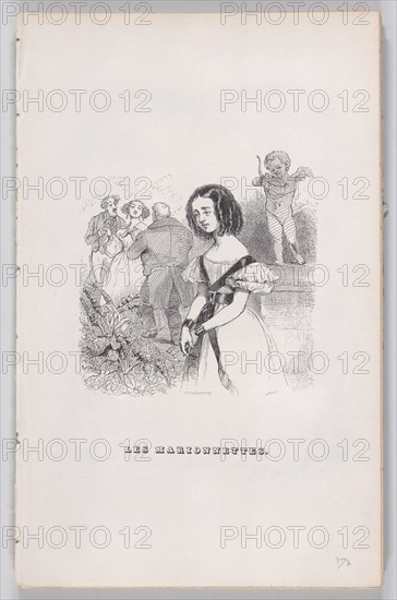 The Puppets from The Complete Works of Béranger, 1836. Creator: John Thompson.