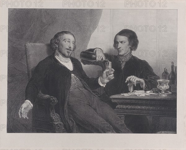 The Wine, 1840. Creator: François-Joseph-Aimé de Lemud.