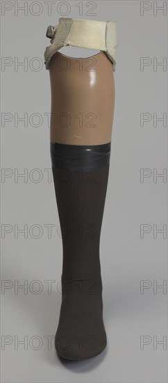 Prosthetic leg worn by Carl Brashear, after 1966. Creator: Unknown.