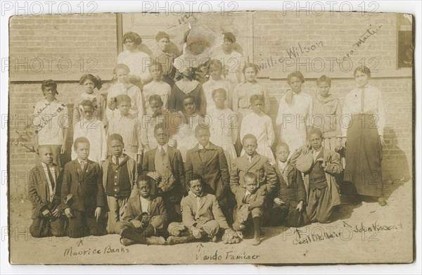 Photograph of schoolchildren and teachers, ca. 1913. Creator: Unknown.