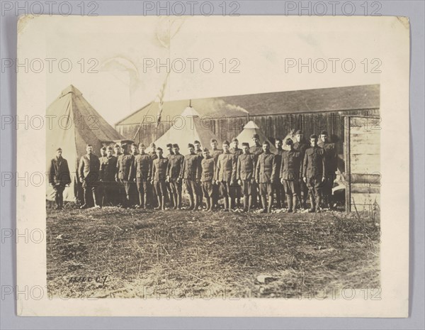 Photograph of World War I soldiers, 1918. Creator: Unknown.