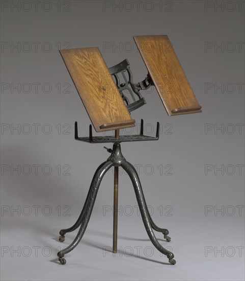 Cast iron dictionary stand used by Rev. Florence Spearing Randolph, ca. 1915. Creator: Unknown.