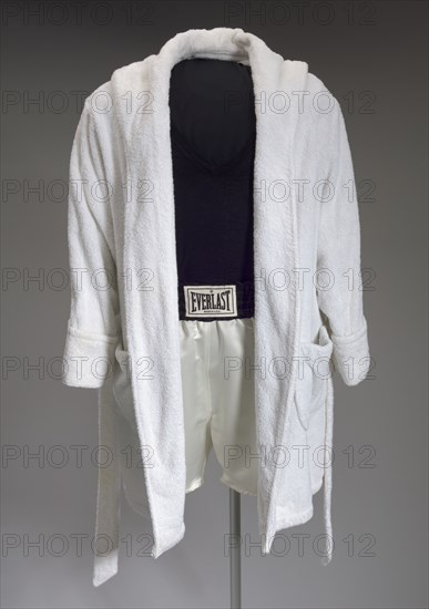 Robe and trunks worn by Denzel Washington as Rubin Carter in The Hurricane, 1999. Creator: Eric Winterling Inc..