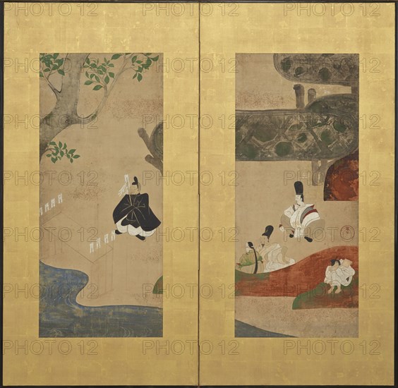 A Shinto ceremony, Edo period, late 17th-early 18th century. Creator: Ogata Kenzan.