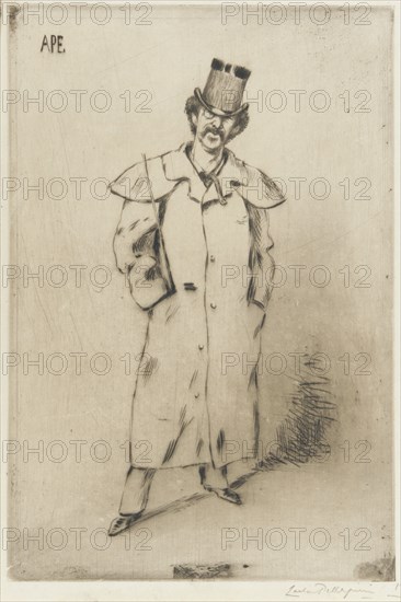 Portrait of Whistler, 1881. Creator: Carlo Pellegrini.