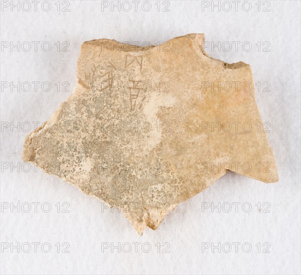 Inscribed bone fragment ("oracle bone"), Late Shang dynasty, ca. 1300-1050 BCE. Creator: Unknown.