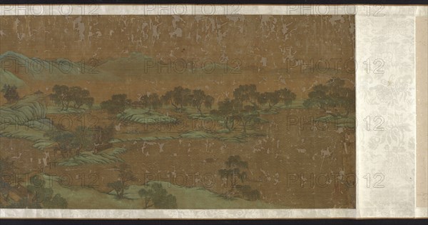 Landscape in blue and green, Ming or Qing dynasty, 17th-18th century. Creator: Unknown.