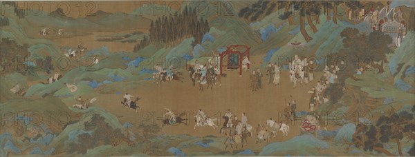 The Shanglin Park: Imperial Hunt, Ming or Qing dynasty, 17th century. Creator: Unknown.