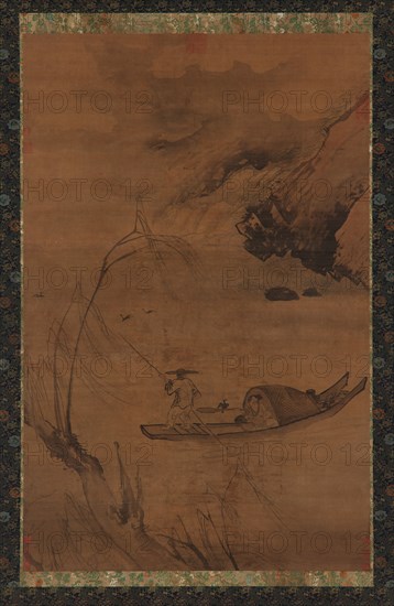 Fishing with Cormorants, Ming dynasty, 16th century. Creator: Unknown.