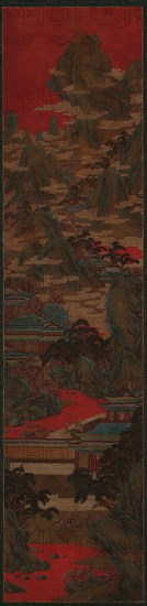 Palace Ladies Watching the Sunset, Ming dynasty, 16th-17th century. Creator: Unknown.