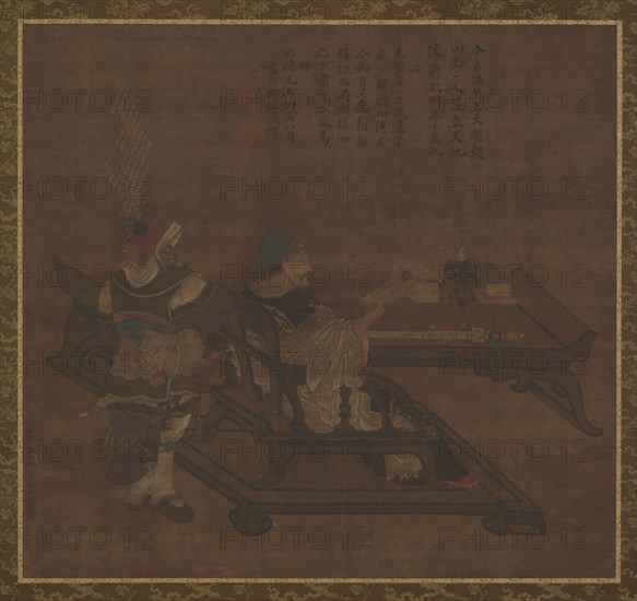 Guan Yu and Zhou Cang, Ming dynasty, 1368-1644. Creator: Unknown.