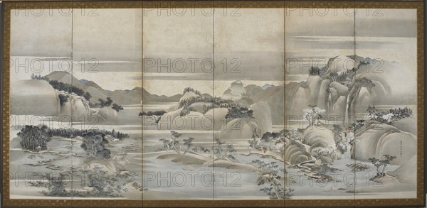 Landscapes of the Four Seasons: Spring and Summer, Edo period, late 18th-early 19th century. Creator: Hishikawa Sori.