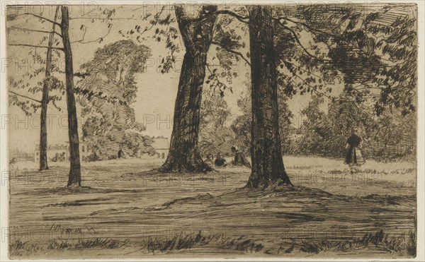 Greenwich Park, 1859. Creator: James Abbott McNeill Whistler.