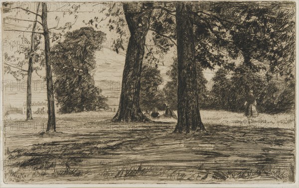 Greenwich Park, 1859. Creator: James Abbott McNeill Whistler.