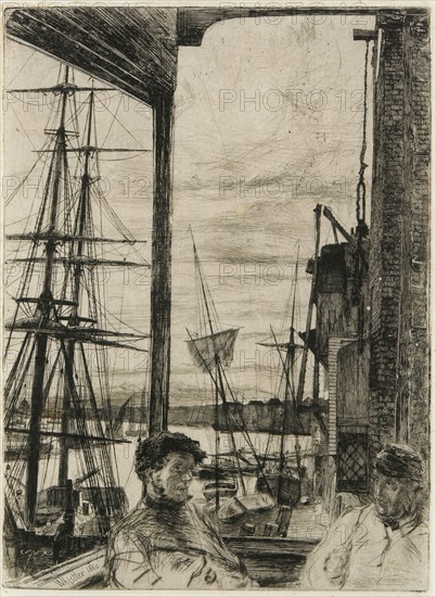 Rotherhithe, 1860. Creator: James Abbott McNeill Whistler.