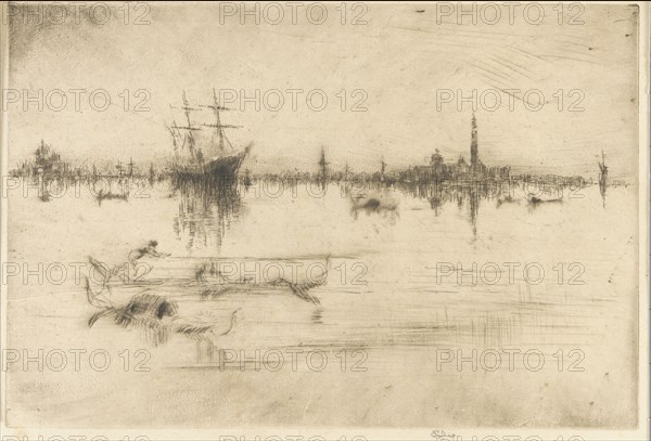 Nocturne, 1879-1880. Creator: James Abbott McNeill Whistler.