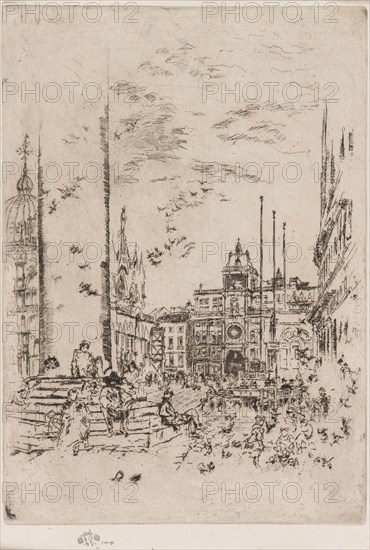 The Piazzetta, 1879-1880. Creator: James Abbott McNeill Whistler.