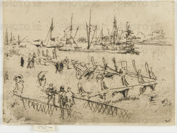 Little Dordrecht, 1884. Creator: James Abbott McNeill Whistler.