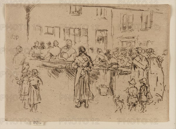 Fish Women, Ostend, 1887. Creator: James Abbott McNeill Whistler.