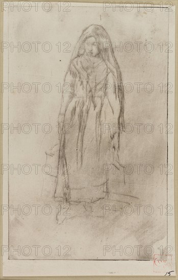 Venetian Water Carrier, 1879-1880. Creator: James Abbott McNeill Whistler.