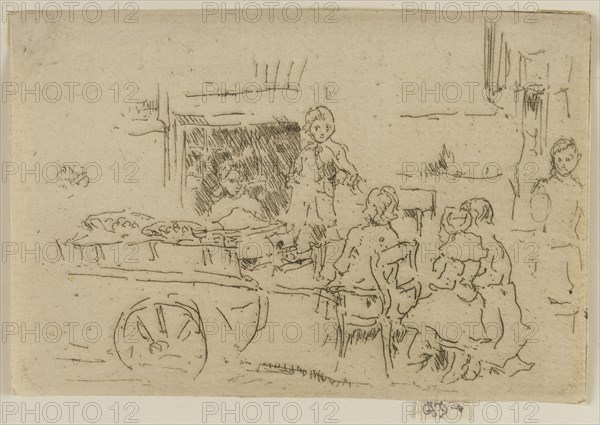 Children's Fruit Barrow, 1887. Creator: James Abbott McNeill Whistler.