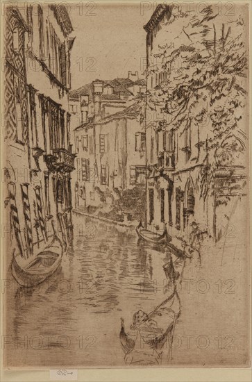 Quiet Canal, 1879-1880. Creator: James Abbott McNeill Whistler.