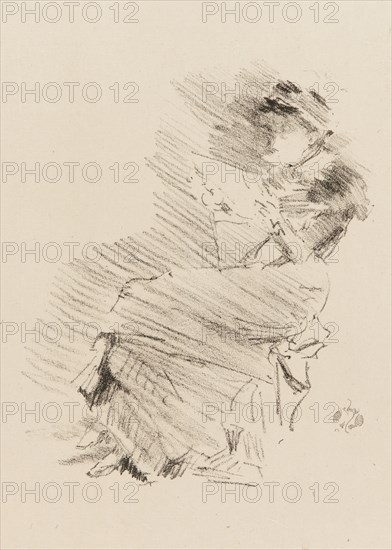 Reading, 1879 and 1887. Creator: James Abbott McNeill Whistler.