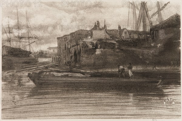 Limehouse, 1878. Creator: James Abbott McNeill Whistler.