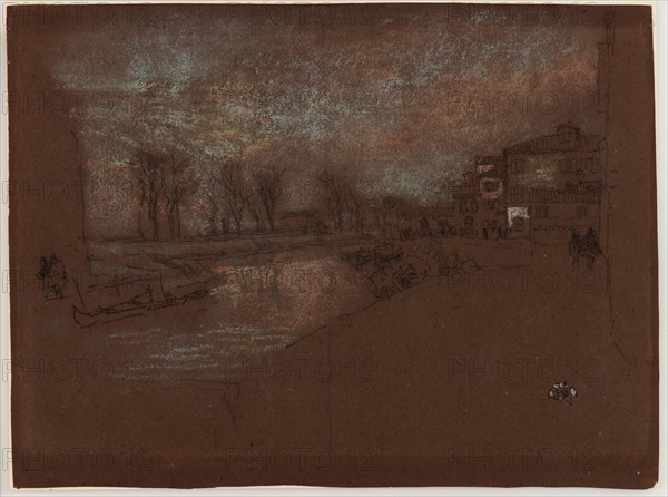 Campo Sta. Marta - Winter Evening, 1879-1880. Creator: James Abbott McNeill Whistler.