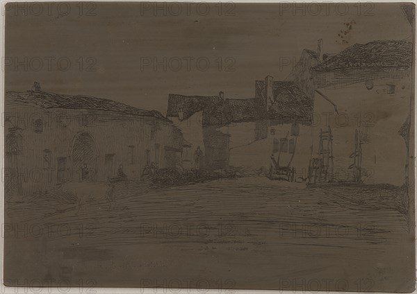 Liverdun. One of the Twelve Etchings from Nature, 1858. Creator: James Abbott McNeill Whistler.