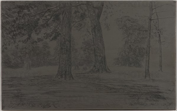 Greenwich Park, 1859. Creator: James Abbott McNeill Whistler.