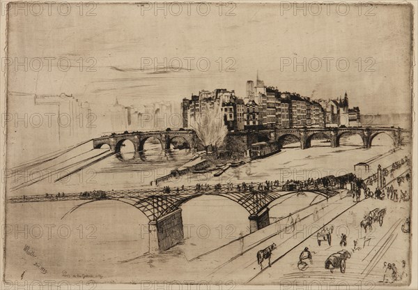 Isle de la Cité, Paris, 1859. Creator: James Abbott McNeill Whistler.