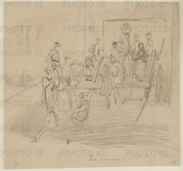 La Jeunesse a Coblentz, 1858. Creator: James Abbott McNeill Whistler.