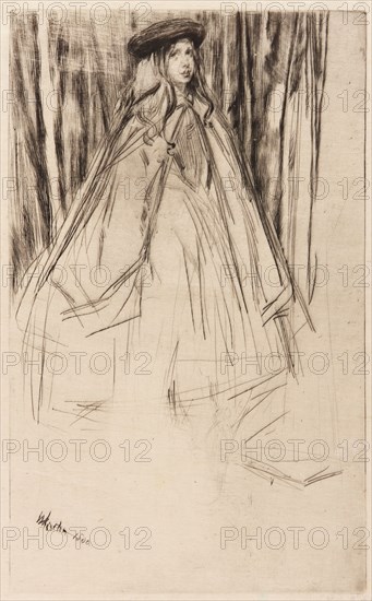Annie Haden, 1860. Creator: James Abbott McNeill Whistler.