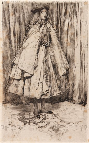 Annie Haden, 1860. Creator: James Abbott McNeill Whistler.