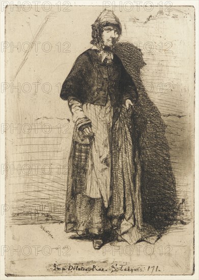 La Mère Gérard, 1858. Creator: James Abbott McNeill Whistler.