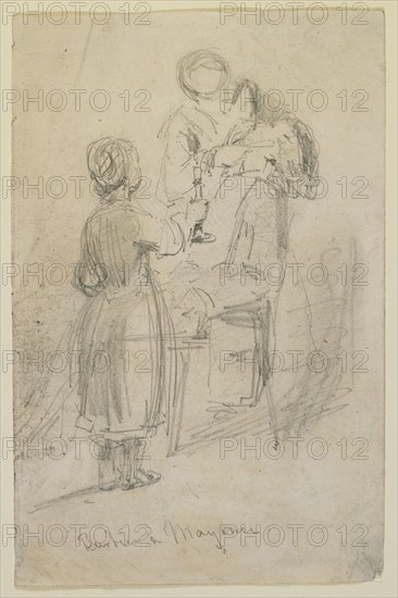 Barbier à Mayence, 1858. Creator: James Abbott McNeill Whistler.