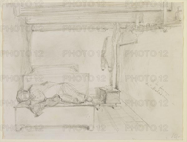 A la Ferme de Maladrie, 1858. Creator: James Abbott McNeill Whistler.
