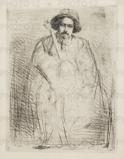 J. Becquet, Sculptor, 1859. Creator: James Abbott McNeill Whistler.