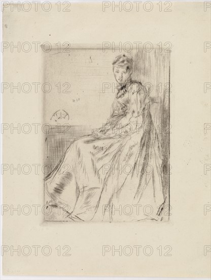 The Letter (Maud, seated), 1873. Creator: James Abbott McNeill Whistler.