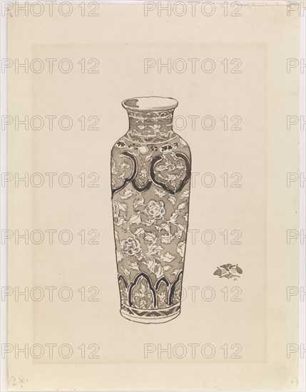 Cylindrical jar, 1876-1878. Creator: James Abbott McNeill Whistler.