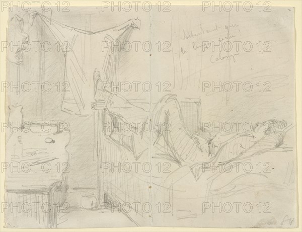 Attendant que le linge sèche! Cologne, 1858. Creator: James Abbott McNeill Whistler.