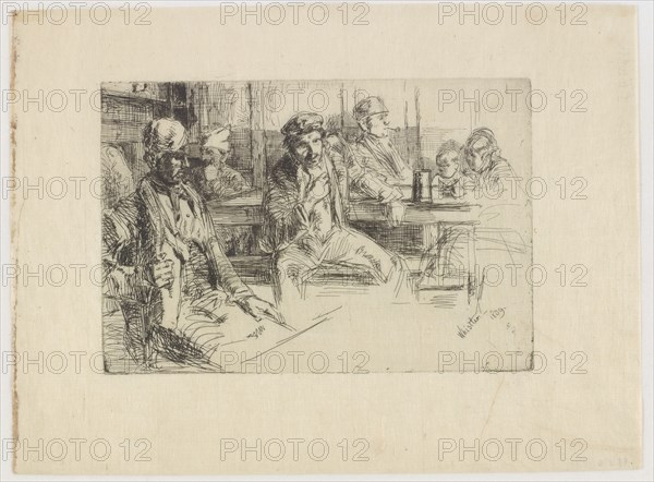 Longshore men, 1859. Creator: James Abbott McNeill Whistler.