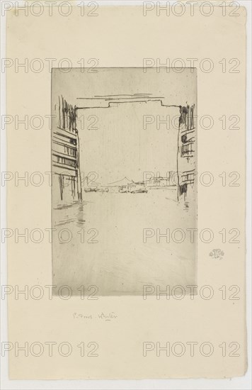 Under Old Battersea Bridge, 1879. Creator: James Abbott McNeill Whistler.