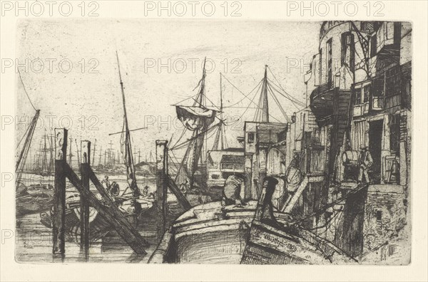 Limehouse, 1859. Creator: James Abbott McNeill Whistler.