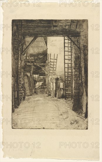 The Lime-Burner, 1859. Creator: James Abbott McNeill Whistler.