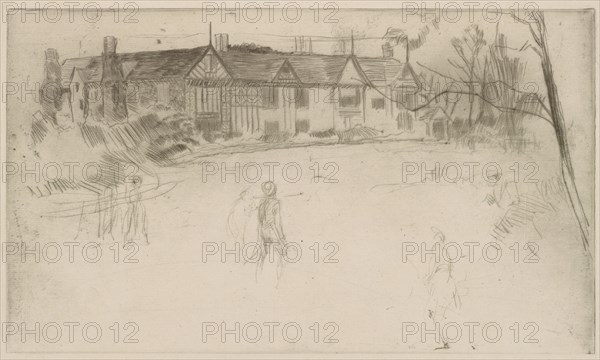 Speke Hall, 1875. Creator: James Abbott McNeill Whistler.