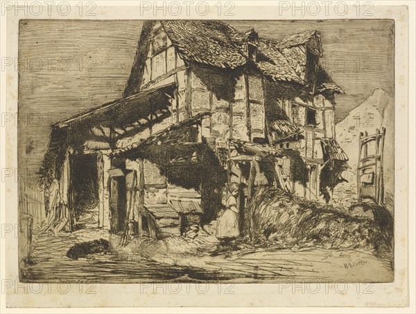 The Unsafe Tenement, 1858. Creator: James Abbott McNeill Whistler.