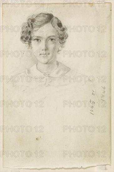 Portrait of Whistler, 1845 or 1846. Creator: James Abbott McNeill Whistler.