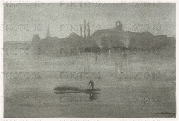 Nocturne, 1878. Creator: James Abbott McNeill Whistler.